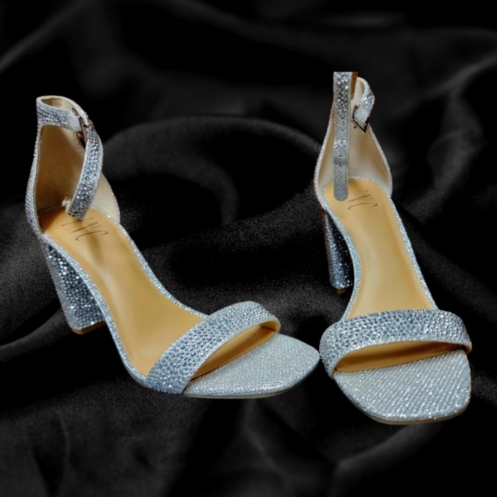 INC Silver Bling Shoes 7.5